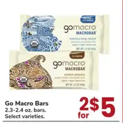 Jewel-Osco Go Macro Bars offer