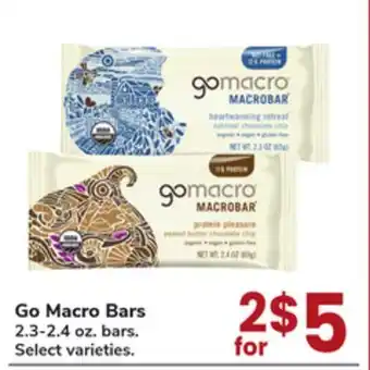 Jewel-Osco Go Macro Bars offer