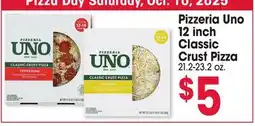 Jewel-Osco Pizzeria Uno 12 inch Classic Crust Pizza offer