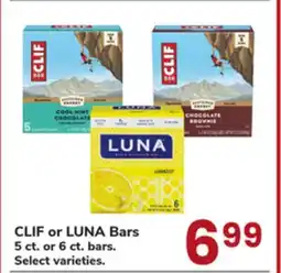 Jewel-Osco CLIF or LUNA Bars offer