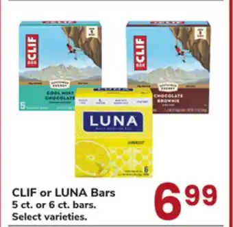 Jewel-Osco CLIF or LUNA Bars offer