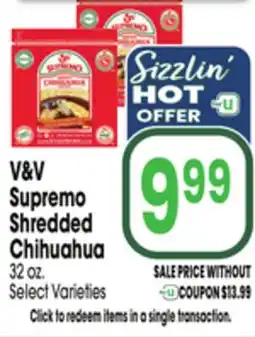 Jewel-Osco V&V Supremo Shredded Chihuahua offer