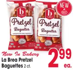 Jewel-Osco La Brea Pretzel Baguettes offer