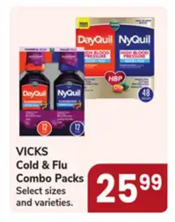 Jewel-Osco VICKS Cold & Flu Combo Packs offer
