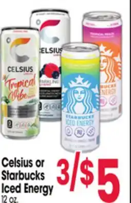 Jewel-Osco Celsius or Starbucks Iced Energy offer