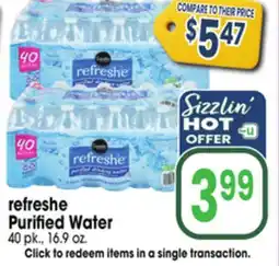 Jewel-Osco refreshe Purified Water offer