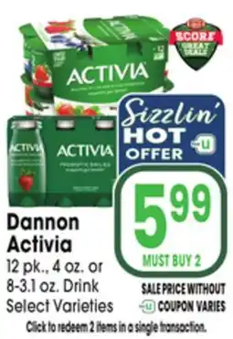 Jewel-Osco Dannon Activia offer