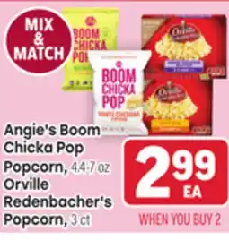 Tony’s Fresh Market Angie's Boom Chicka Pop Popcorn, 4.4-7, Orville Redenbacher's Popcorn, 3ct offer