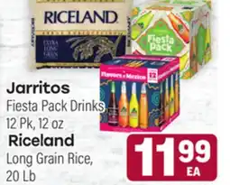 Tony’s Fresh Market Jarritos Fiesta Pack Drinks, 12 Pk, 12oz, Riceland Long Grain Rice, 20 Lb offer