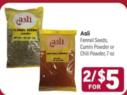 Tony’s Fresh Market Asli Fennel Seeds, Cumin Powder or Chili Powder offer