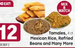 Tony’s Fresh Market Tamales, 4 ct, Mexican Rice, Refried Beans, and Many More offer
