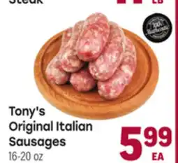 Tony’s Fresh Market Tony's Original Italian Sausages offer