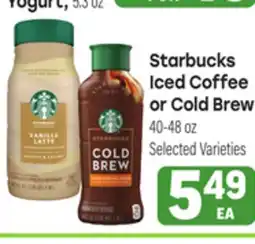 Tony’s Fresh Market Starbucks Iced Coffee or Cold Brew offer