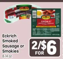 Tony’s Fresh Market Eckrich Smoked Sausage or Smokies offer