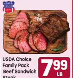Tony’s Fresh Market USDA Choice Family Pack Beef Sandwich Steak offer