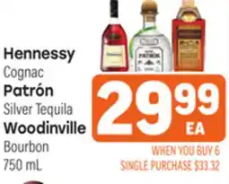 Tony’s Fresh Market Hennessy o Patrón o Woodinville offer
