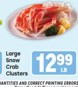 Tony’s Fresh Market Large Snow Crab Clusters offer