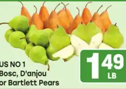 Tony’s Fresh Market Bosc, D'anjou or Bartlett Pears offer