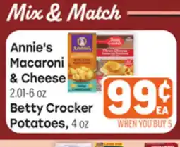 Tony’s Fresh Market Annie's Macaroni & Cheese 2.01−6 oz Betty Crocker Potatoes, 4 oz offer