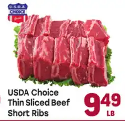 Tony’s Fresh Market USDA Choice Thin Sliced Beef Short Ribs offer