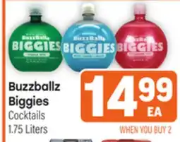 Tony’s Fresh Market Buzzballz Biggies Cocktails offer