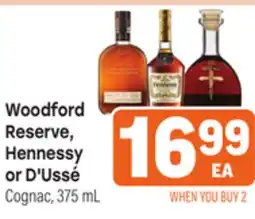 Tony’s Fresh Market Woodford Reserve, Hennessy or D' Ussé offer