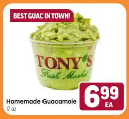 Tony’s Fresh Market Homemade Guacamole offer
