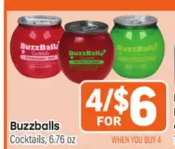 Tony’s Fresh Market Buzzballs Cocktails offer