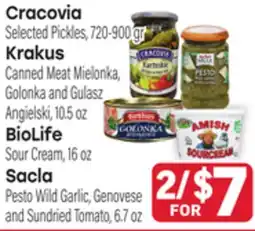 Tony’s Fresh Market Cracovia, Krakus, BioLife, Sacla offer