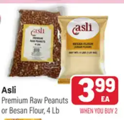 Tony’s Fresh Market Asli Premium Raw Peanuts or Besan Flour offer
