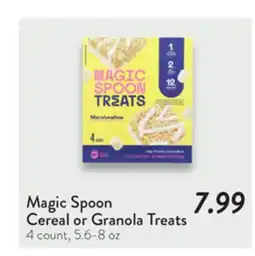 Fresh Thyme Magic Spoon Cereal or Granola Treats offer