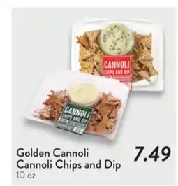 Fresh Thyme Golden Cannoli Cannoli Chips and Dip offer