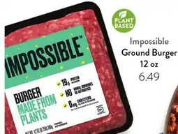 Fresh Thyme Impossible Ground Burger offer