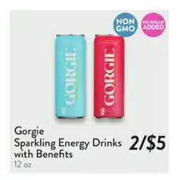 Fresh Thyme Gorgie Sparkling Energy Drinks with Benefits offer