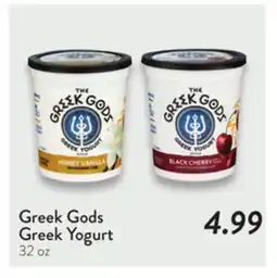 Fresh Thyme Greek Gods Greek Yogurt offer