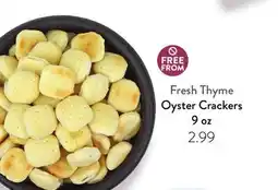 Fresh Thyme Oyster Crackers offer