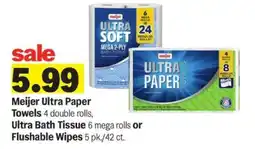 Meijer Meijer Ultra Paper Towels offer