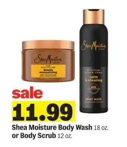Meijer Shea Moisture Body Wash or Body Scrub offer