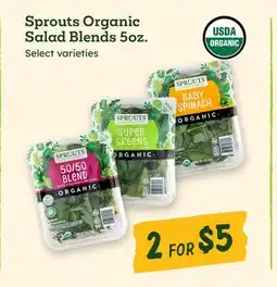 Sprouts Farmers Market Sprouts Organic Salad Blends offer