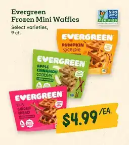 Sprouts Farmers Market Evergreen Frozen Mini Waffles offer