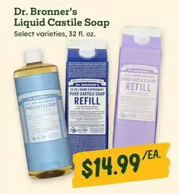 Sprouts Farmers Market Dr. Bronner's Liquid Castile Soap offer