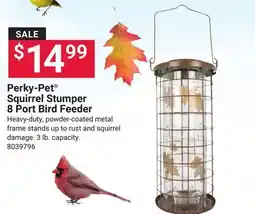 Ace Hardware Perky-Pet Squirrel Stumper 8 Port Bird Feeder offer