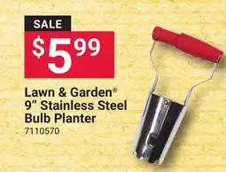 Ace Hardware Lawn & Garden 9 Stainless Steel Bulb Planter offer