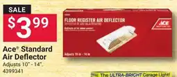 Ace Hardware Ace Standard Air Deflector Adjusts offer