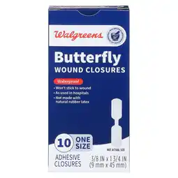 Walgreens Butterfly Wound Closures One Size offer