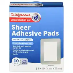 Walgreens Sheer Adhesive Pads offer