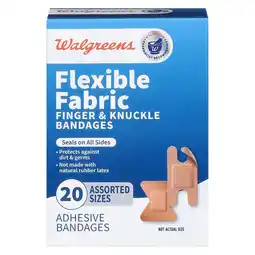 Walgreens Flexible Fabric Finger & Knuckle Bandages Assorted offer