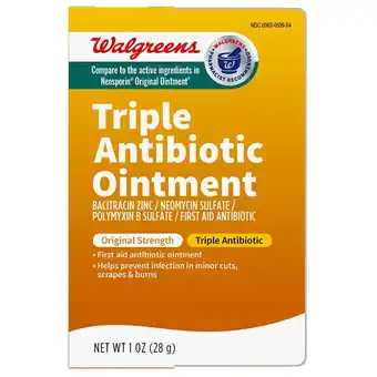Walgreens First Aid Triple Antibiotic Ointment offer
