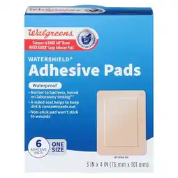 Walgreens Watershield Adhesive Pads One Size offer