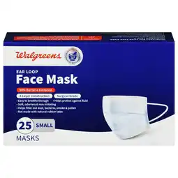 Walgreens Ear Loop Face Mask Small offer